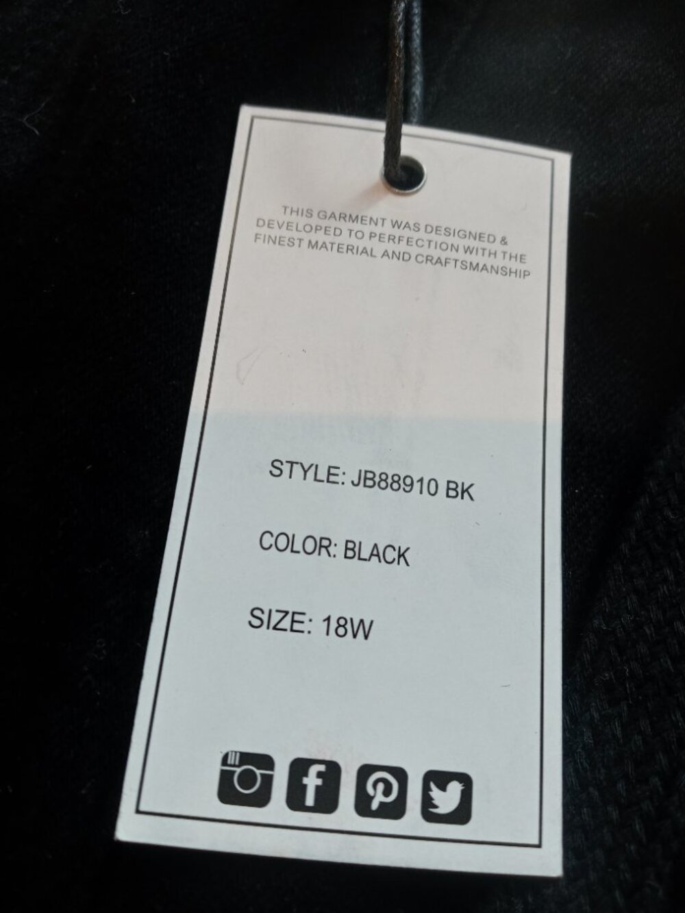 NWT JUDY BLUE plus jogger denim pants in black (18W) - Picture 7 of 15